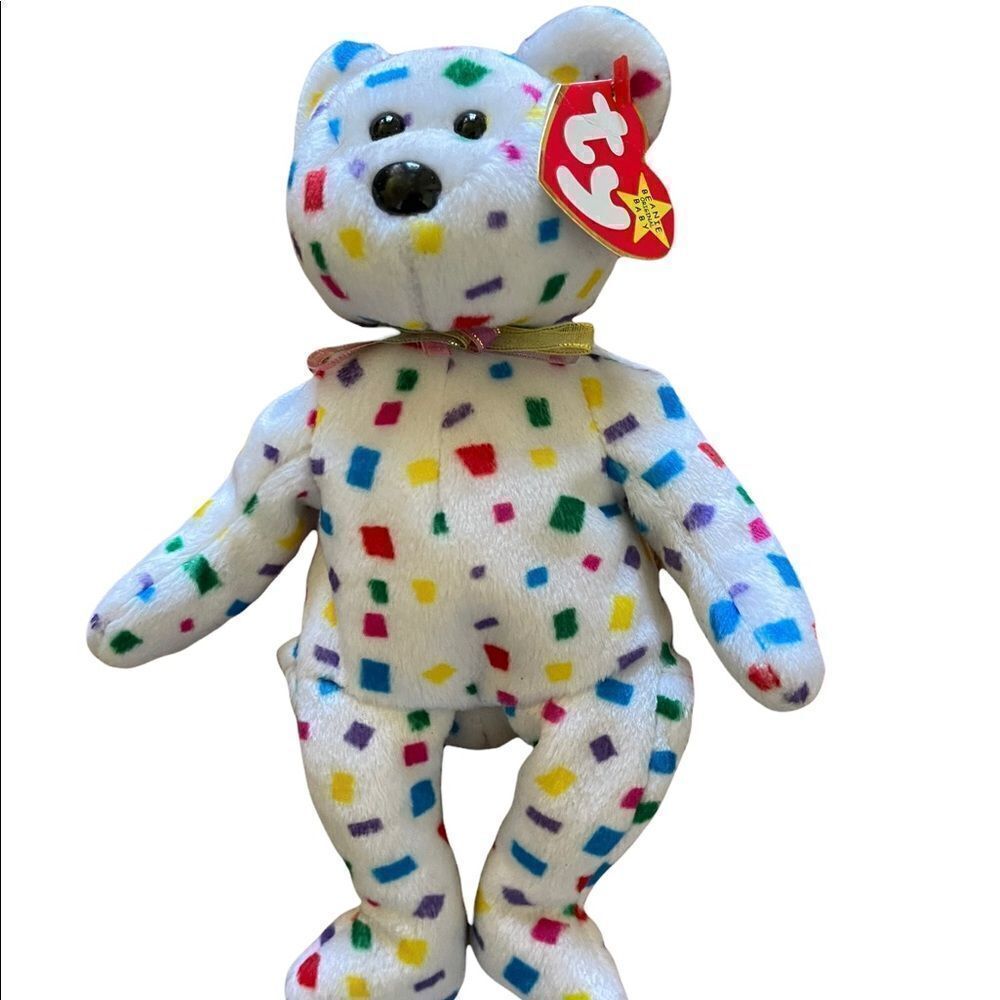 Rare TY Beanie Baby - TY2K the Bear (8.5 inch) - Stuffed Animal Toy Many Errors